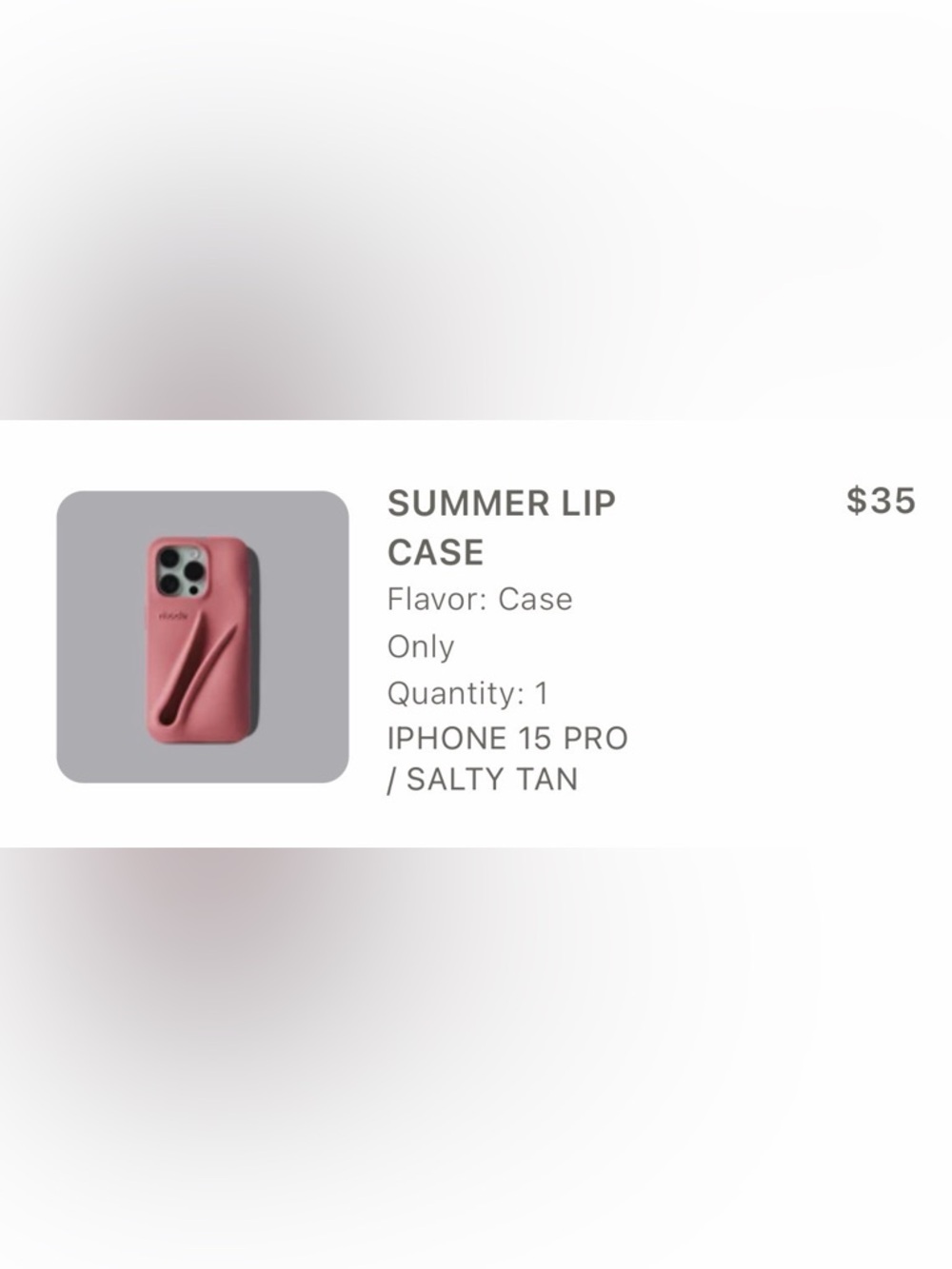 rhode skin lip case iPhone 15 pro